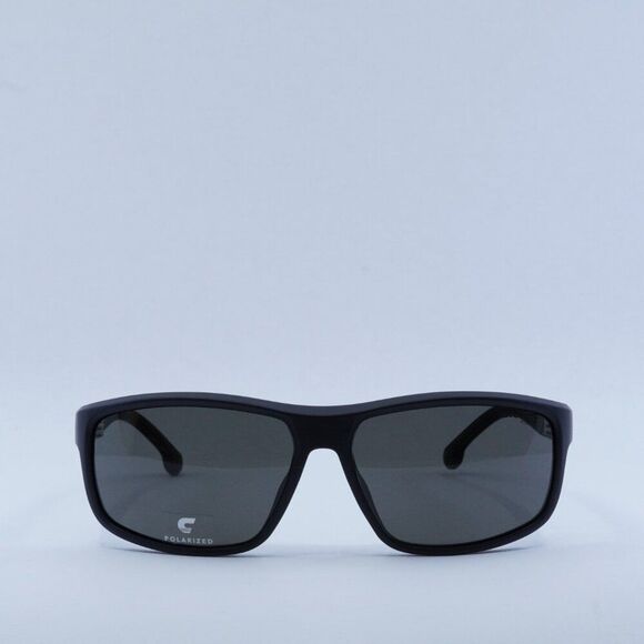 Carrera 8038/S 0003 M9 Sunglasses Matte Black Rectangle Frame, Grey Lenses - Picture 3 of 11